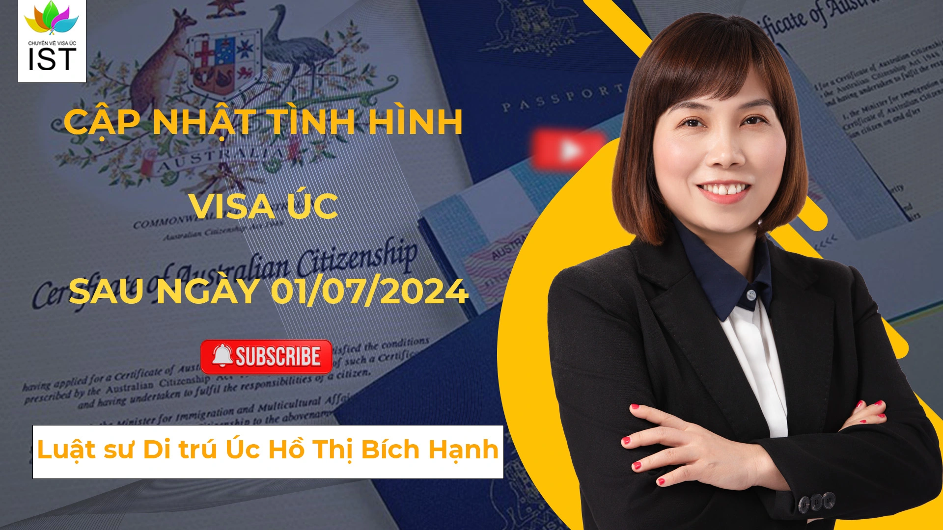 Cập nhật thông tin về Visa Úc 07/2024